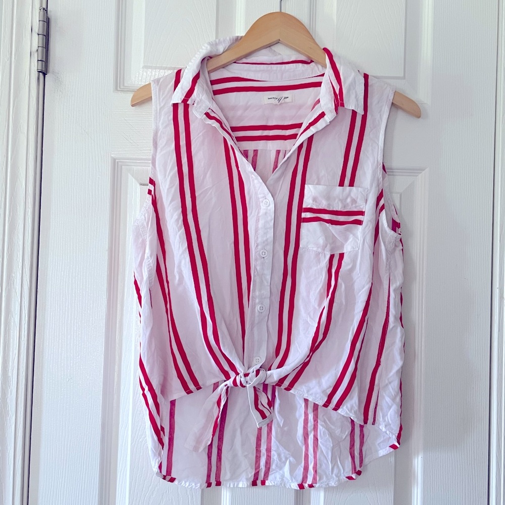 Red & White Top